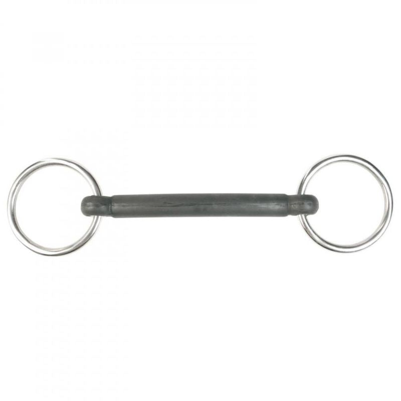 Horze MullenMouth Loose Ring Rubber Bit 4 Black