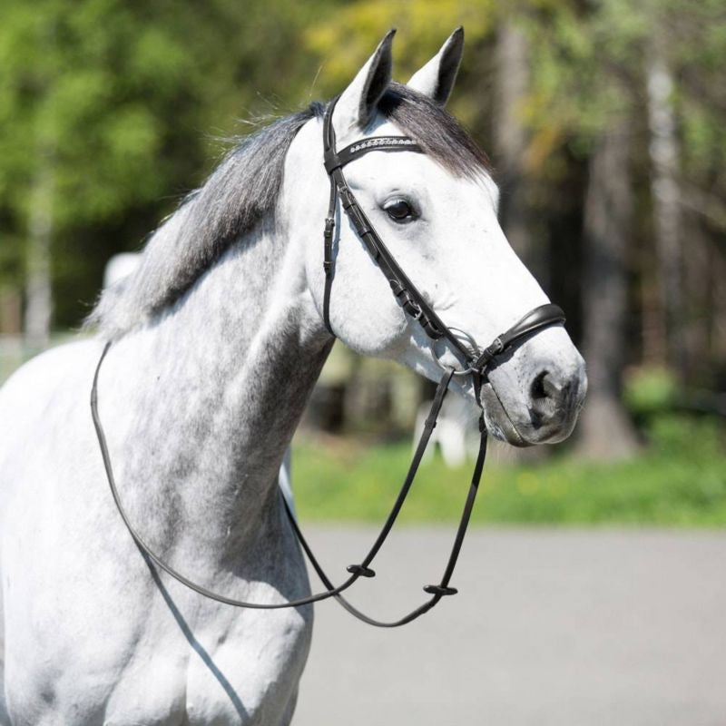 Horze Bergen Leather Remont Bridle Cob Black