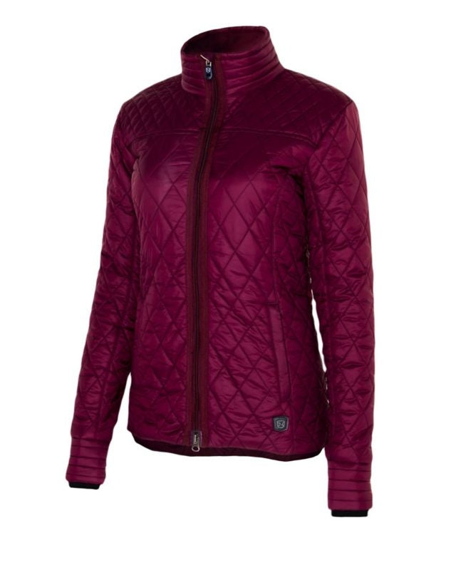 Noble Ladies Warmup Quilted Jacket XS Fig