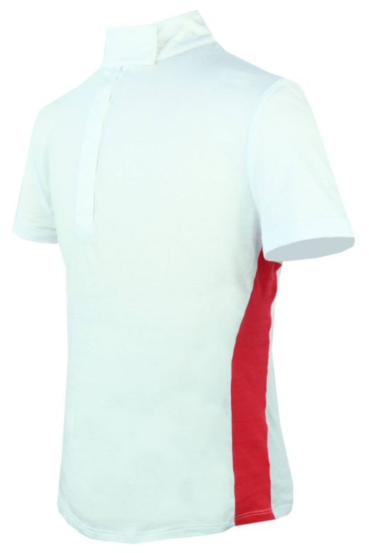 KAKI Short Sleeve Show Shirt 10 White with Blue St