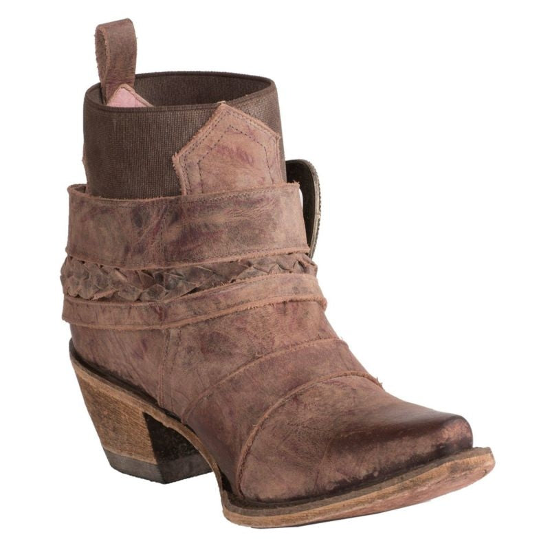 Lane HWY 237 Ladies Boots 8 Distressed Wine