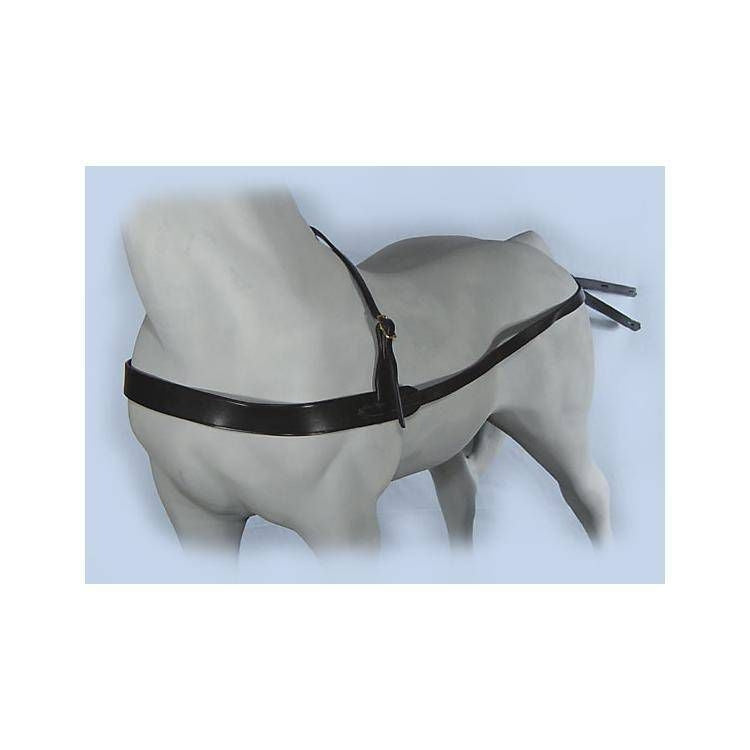 Axeville Mini/Pony Black Leather Breast Collar