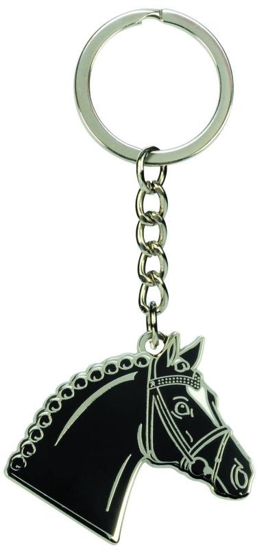 Kelley Horsehead with Bridle Keychain Black
