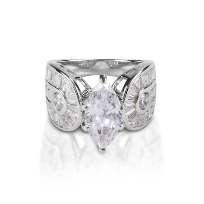 Kelly Herd Marquise Stone Horseshoe Ring