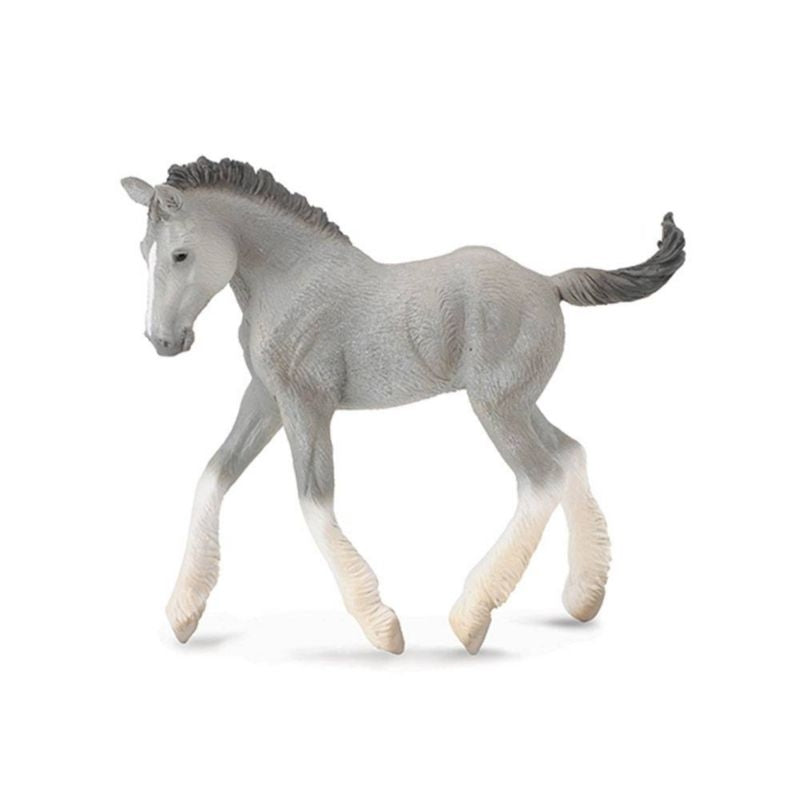 Breyer by CollectA - Grey Shire Foal 4"L x 3.7"H G