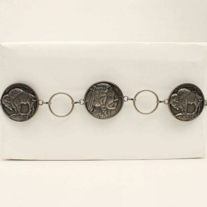 Angel Ranch Ladies 2 1/4" Buffalo Nickle Chain Bel