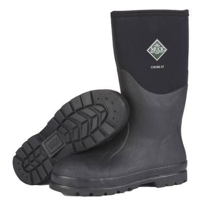 Muck Boot Chore Boot Hi Steel Toe M7/W8 Black