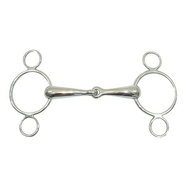 Metalab Magic Thick Mouth 2-Ring Gag Bit 5.25" Sta