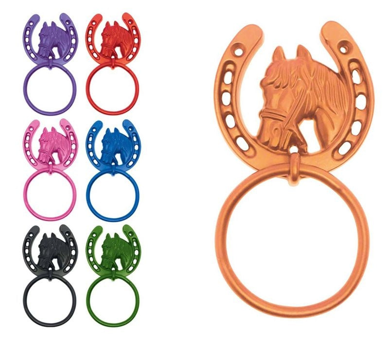 Perry Equestrian Horseshoe Tie Ring