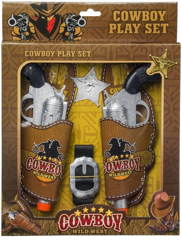 Gift Corral Cowboys Double Pistols with Holsters P
