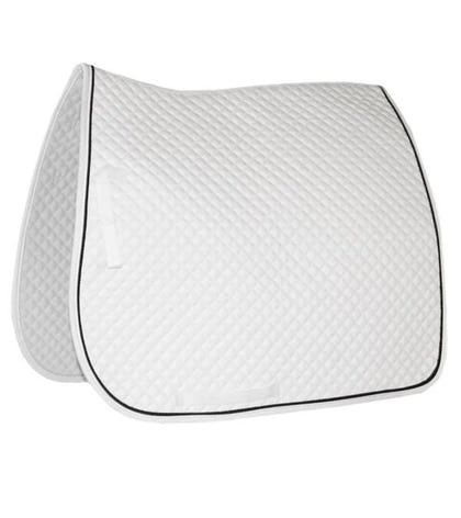 Jacks Quilted Dressage Pad 25" X 44" Black/White