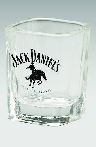 Jack Daniel's Logo Square Western Shot Glass 2 oz