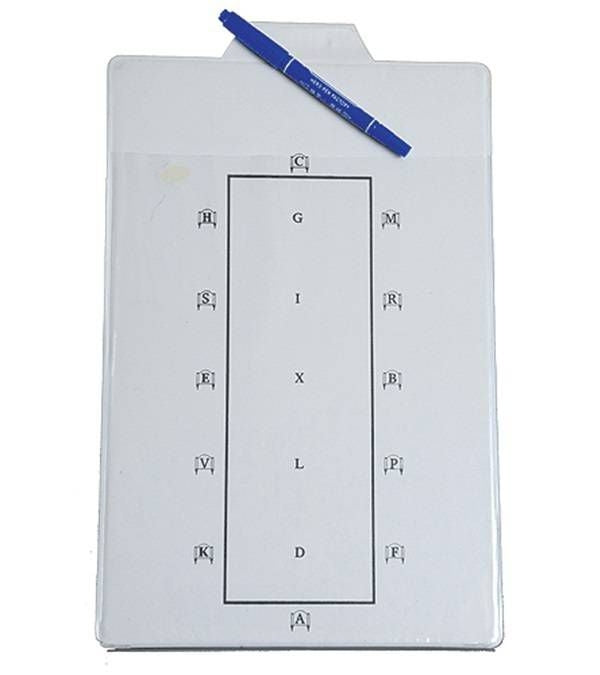 Jacks Dressage Pattern Board 13-3/4" x 9"