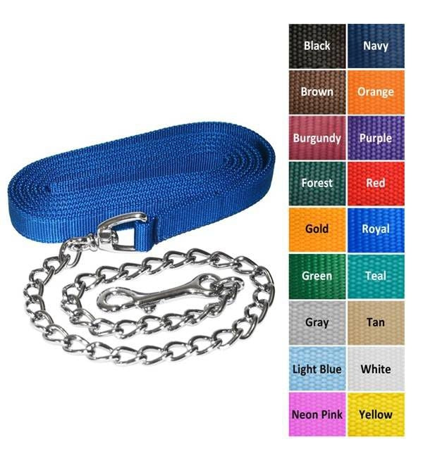 Jacks Lead Shank with 24" Chrome Plated Chain 6' B