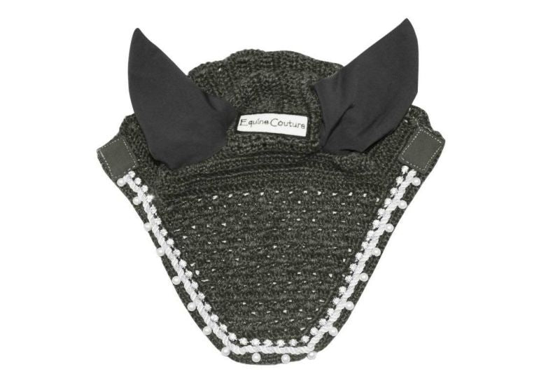 Equine Couture Fly Bonnet with Pearls and Crystals