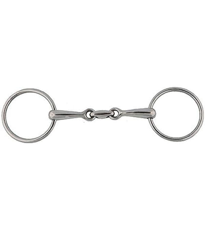 Jacks Horizontal Elliptical Link Snaffle Bit 5" St