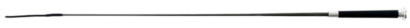 Jacks Dressage Whip with Chrome Cap 36" Black