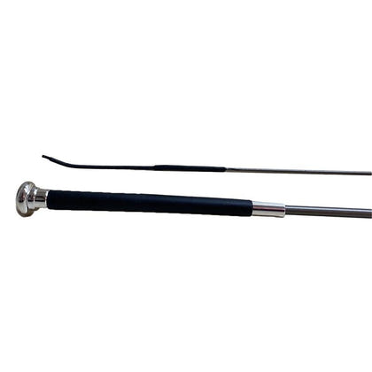 Jacks Dressage Whip with Chrome Cap 36" Black