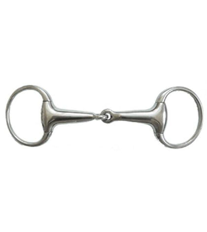 Jacks Thick Hollow Mouth Eggbutt Snaffle Bit 5" St
