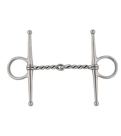 Jacks Twisted Wire Full Cheek Bit 5" Stainless Ste