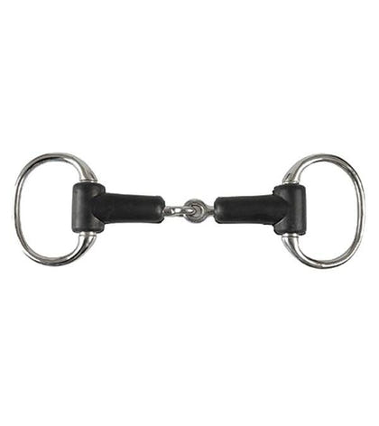 Jacks Rubber Jointed Eggbutt Snaffle Bit 5" Stainl