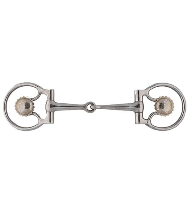 Jacks Concho Dee Ring Snaffle Bit 5 Inch Stainless
