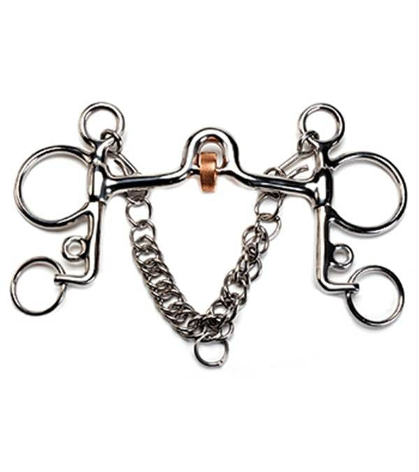 Jacks English Pelham Roller Mouth Bit 5" Stainless