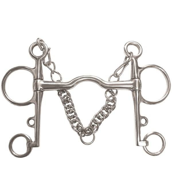 Jacks Low Port Pelham Bit 5" Stainless Steel