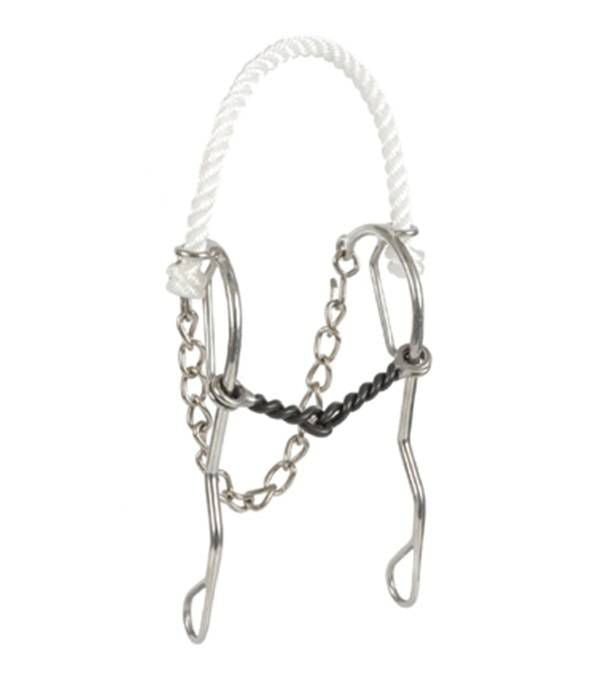 Jacks Rope Nose Hackamore Bit 5" Stainless Steel