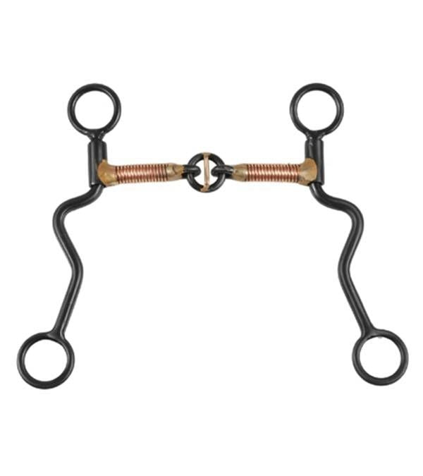 Jacks Training Snaffle Bit - Jointed Copper Twiste