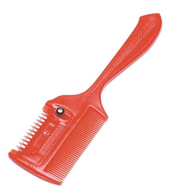 Jacks Plastic Thinning Comb 7" Assorted Colors