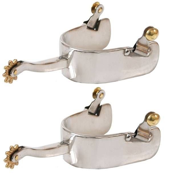Jacks Equitation Offset Spurs Sold in Pairs Stainl