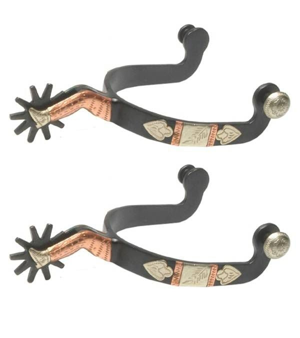 Jacks Gal Leg Spurs with Copper and Silver Trim So