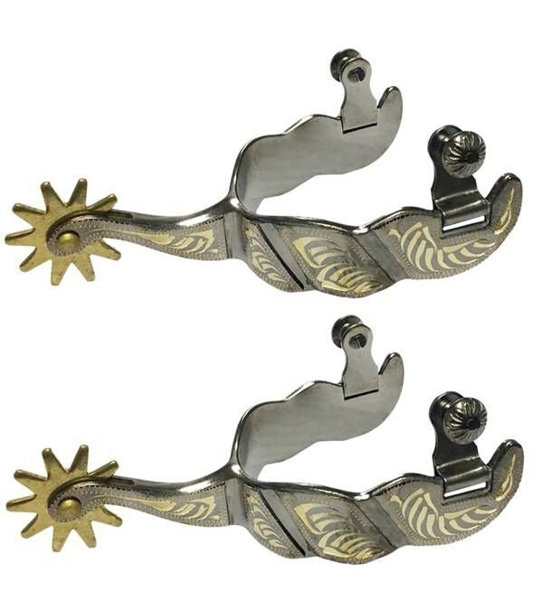 Jacks Roping Spurs with Engraved Band and Shank So