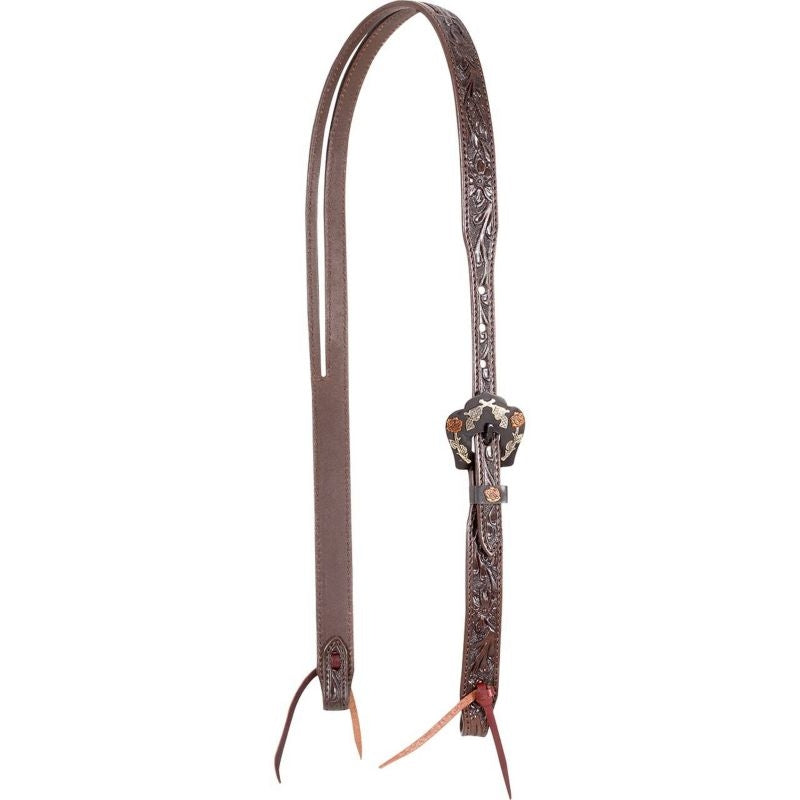 Cashel Split Ear Guns & Roses Tooled Headstall Cho