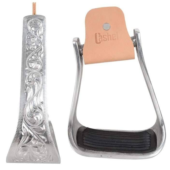 Cashel Engraved Slanted Stirrup 2.5" Aluminum