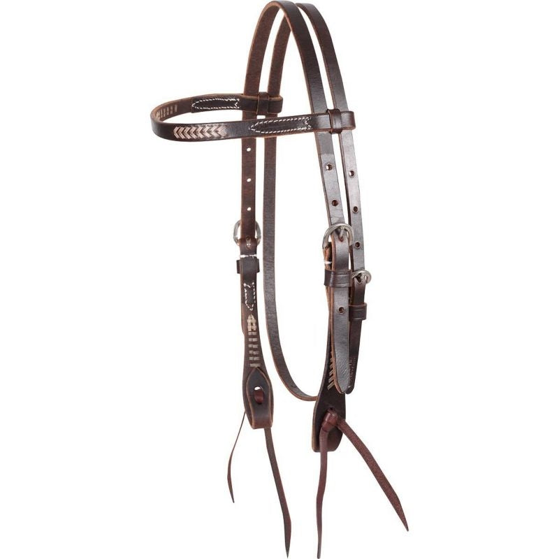 Martin Saddlery Rawhide Laced Browband Headstall C