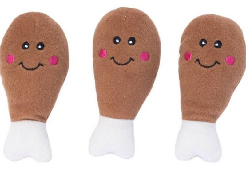 Zippy Paws Miniz Drumsticks Plush Dog Toy 3 Pack