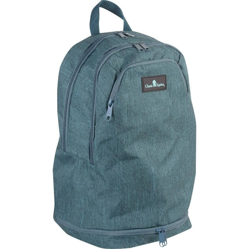 Classic Equine Backpack 13" x 19.5" x 10" Teal