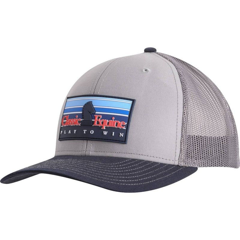 Classic Equine Mens Snapback Mesh Cap with Rubber