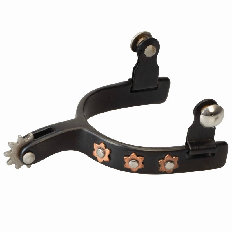 Weaver Youth Rowel Spurs with Flower Design - Sold