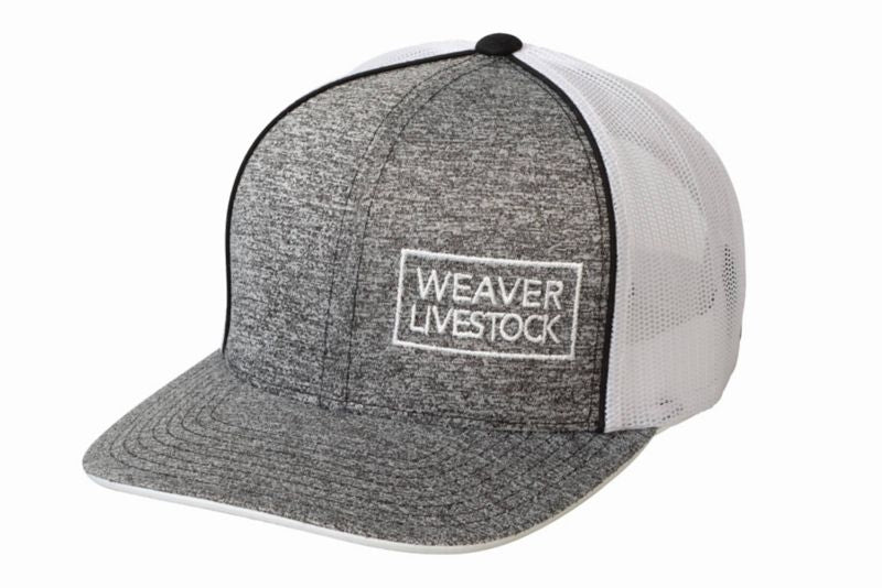 Weaver Leather Livestock Mesh Snapback Cap Gray/Wh