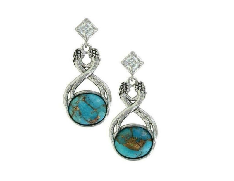 Montana Silvers Antler Turquoise Post Earrings Tur
