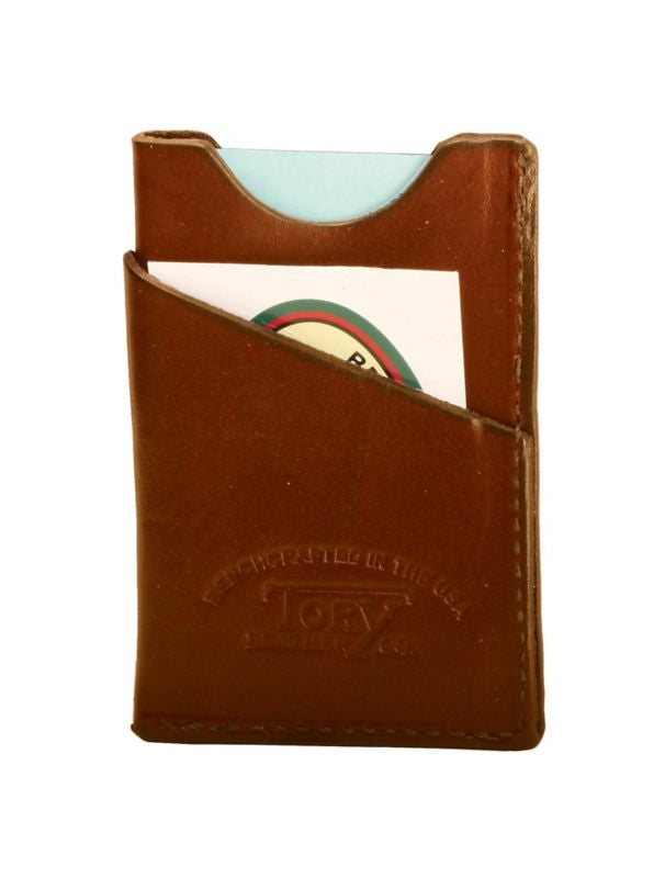 Tory Leather Card Case Wrap Around with Card Slots