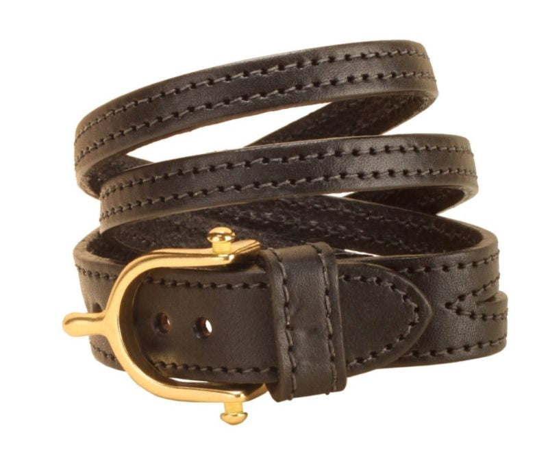 Tory Leather Split Twist Bracelet With Brass Spur