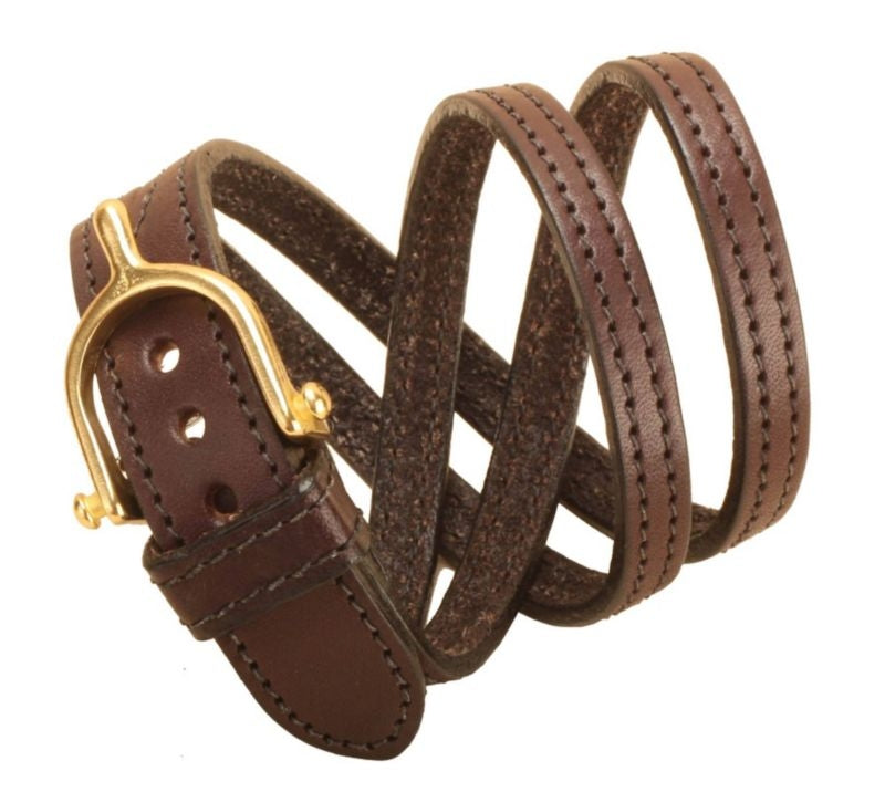Tory Leather Split Twist Bracelet With Brass Spur