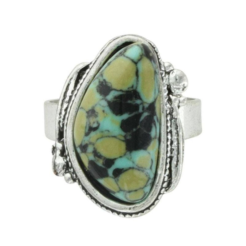 Montana Silversmiths Ladies Wild Oblong Ring Adjus