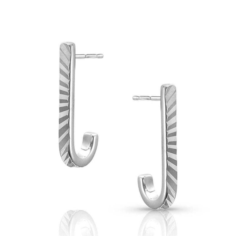 Montana Silversmiths Hook Bar Earrings Silver