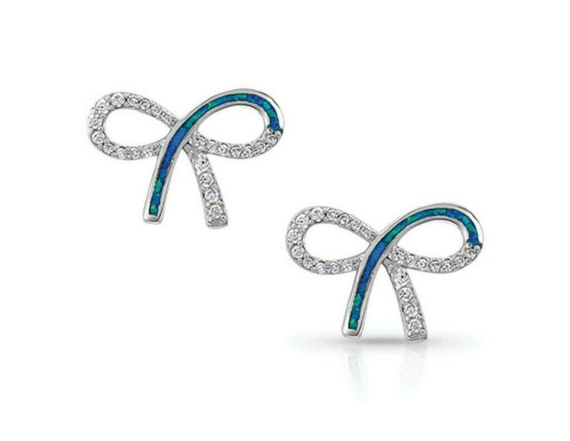 Montana Silversmiths A Perfect Opal Bow Drop Earri