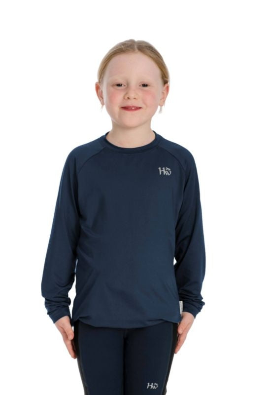Horseware Kids Baselayer Shirt 3-4 Years Navy